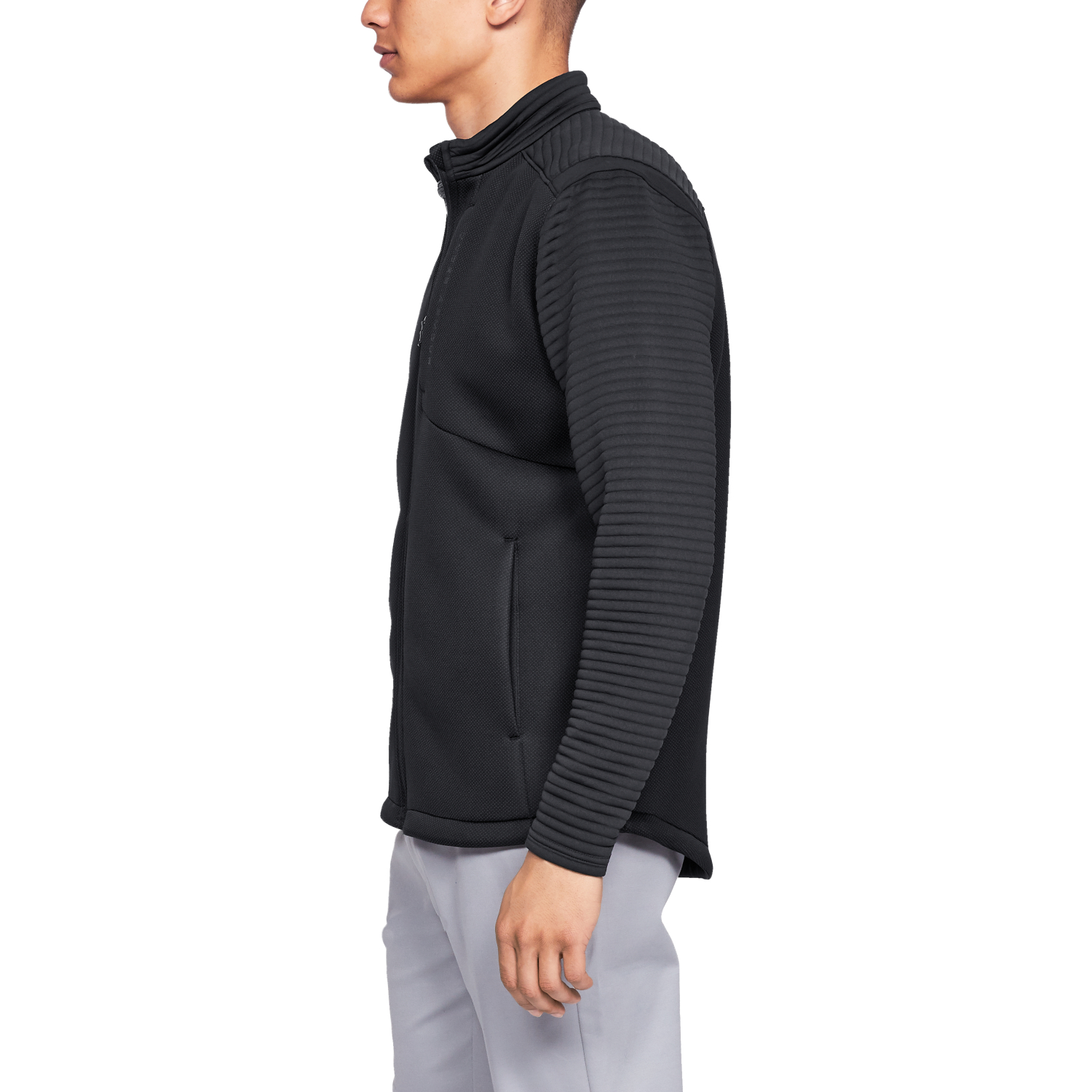 Mikina UNDER ARMOUR Storm Daytona Full Zip Apparel Black - Mikiny bez kapucne - 3