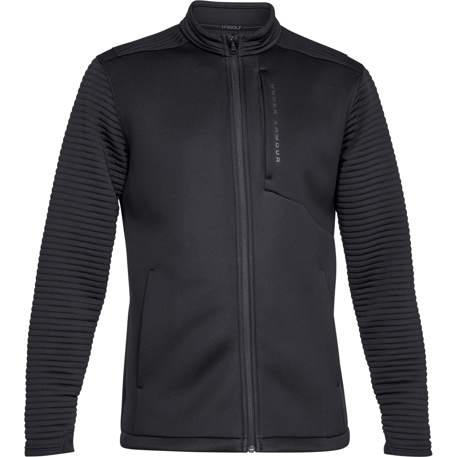 Mikina UNDER ARMOUR Storm Daytona Full Zip Apparel Black - Mikiny bez kapucne - 5