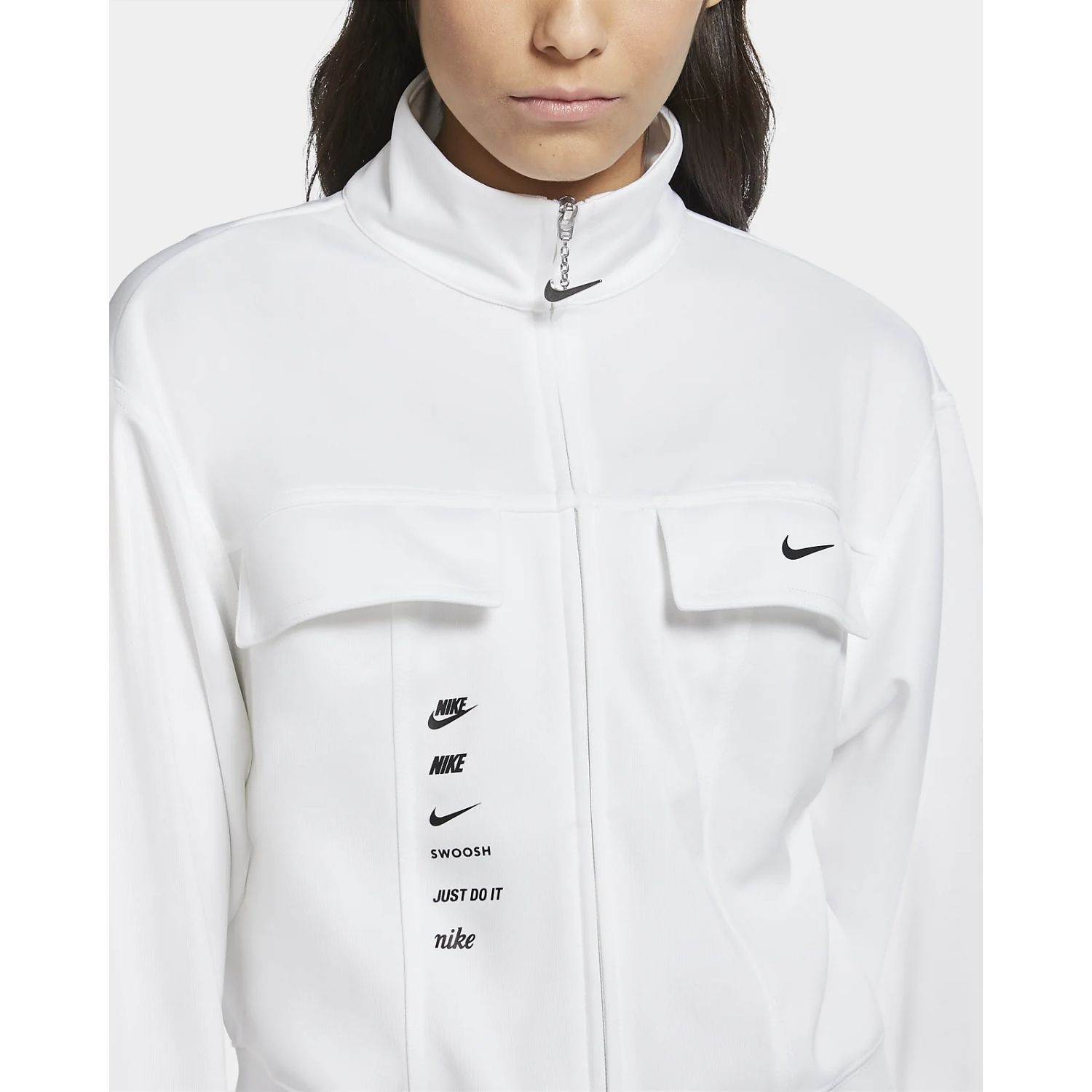 Mikina NIKE W NSW Swoosh JKT PK - Mikiny bez kapucne - 3