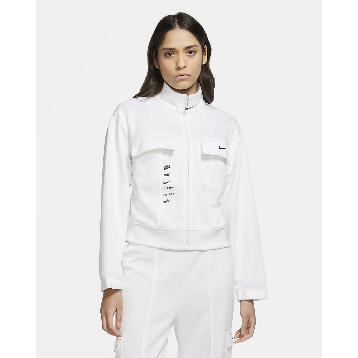Mikina NIKE W NSW Swoosh JKT PK - Mikiny bez kapucne - 1