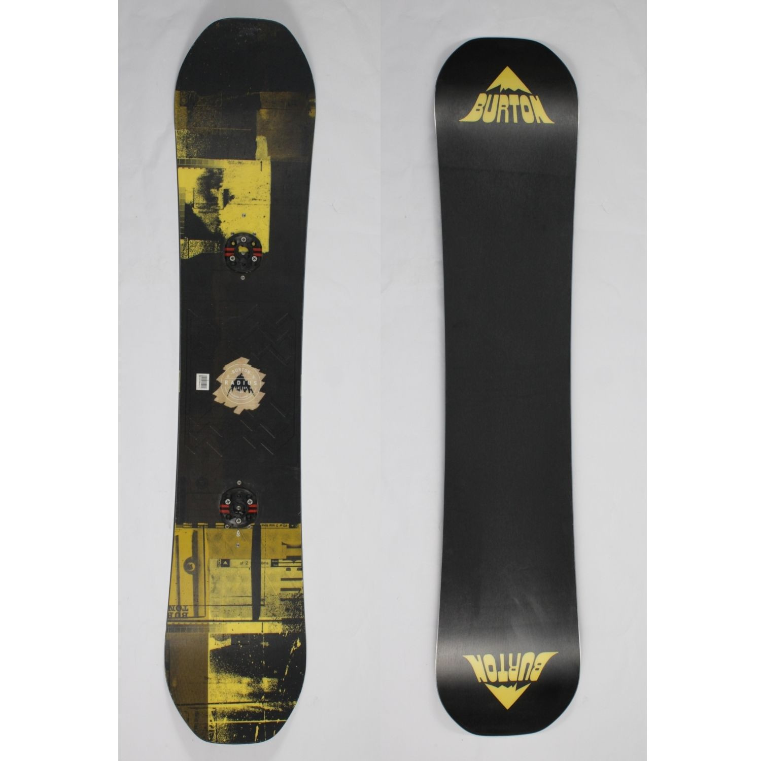 Jazdený bazárový snowboard BURTON Radius Yellow s viazaním - Dámske snowboardy - 1