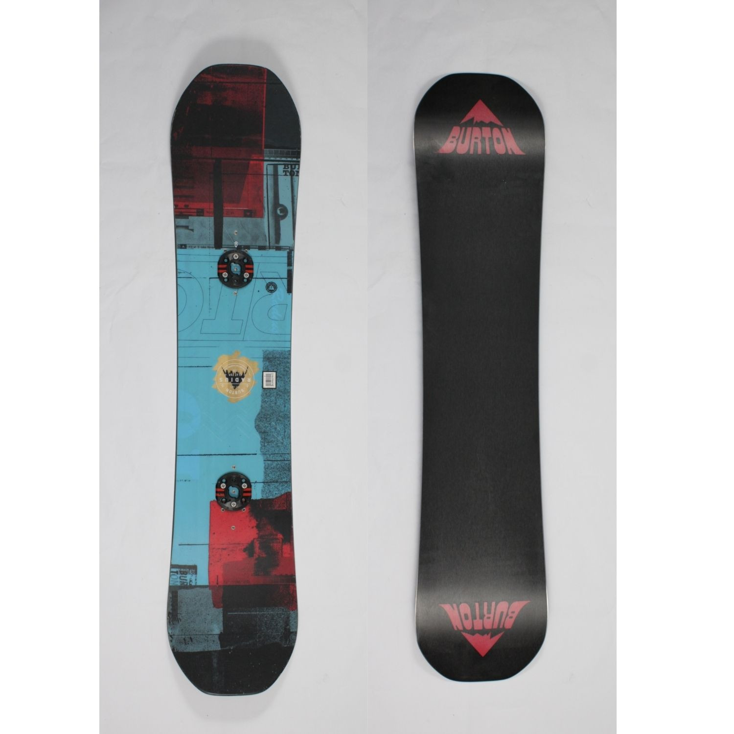Jazdený bazárový snowboard BURTON Radius Flat Top s viazaním - Detské snowboardy - 1