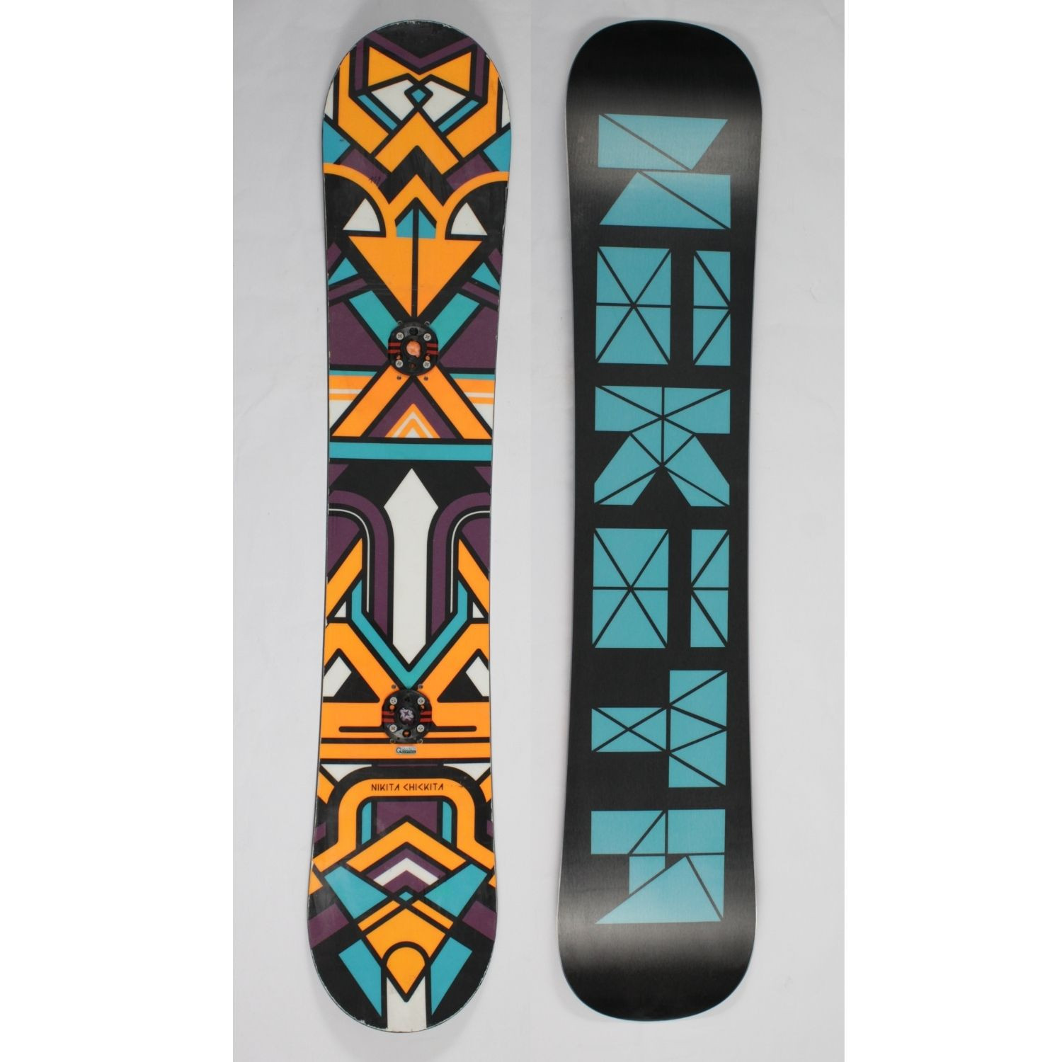 Jazdený bazárový snowboard Nikita Orange s viazaním - Dámske snowboardy - 1