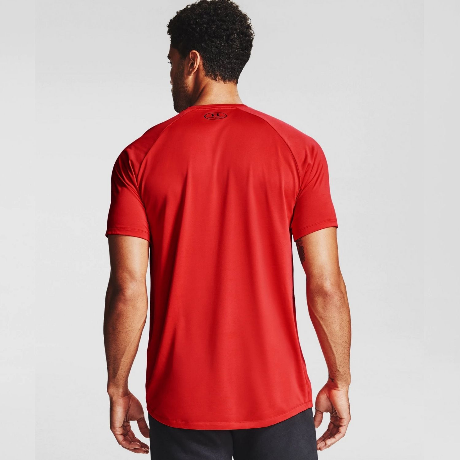 Tričko UNDER ARMOUR Big Logo Tech SS Red - OBLEČENIE - 2