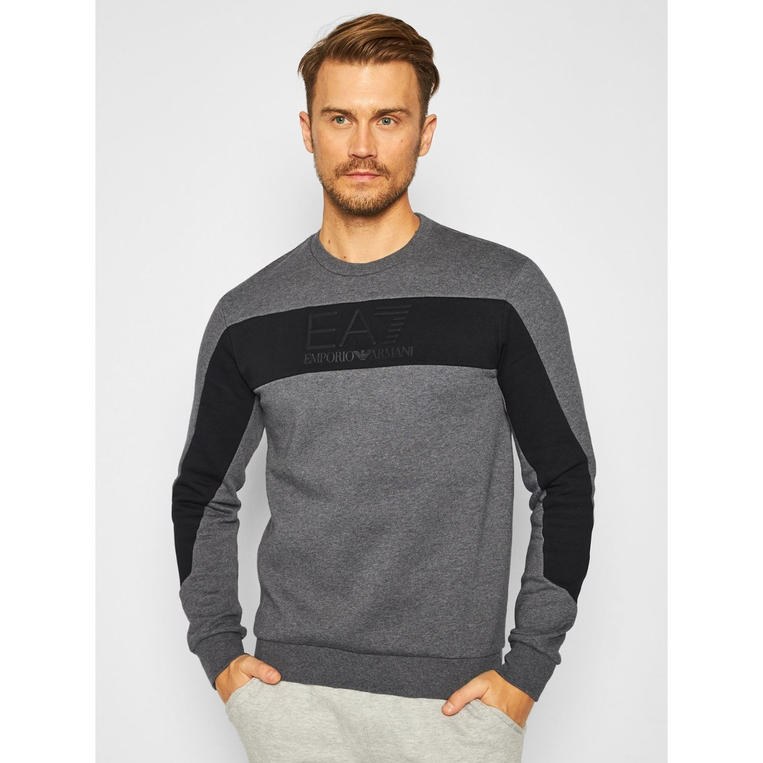 Mikina EMPORIO ARMANI Training Colorblock - Mikiny bez kapucne - 1