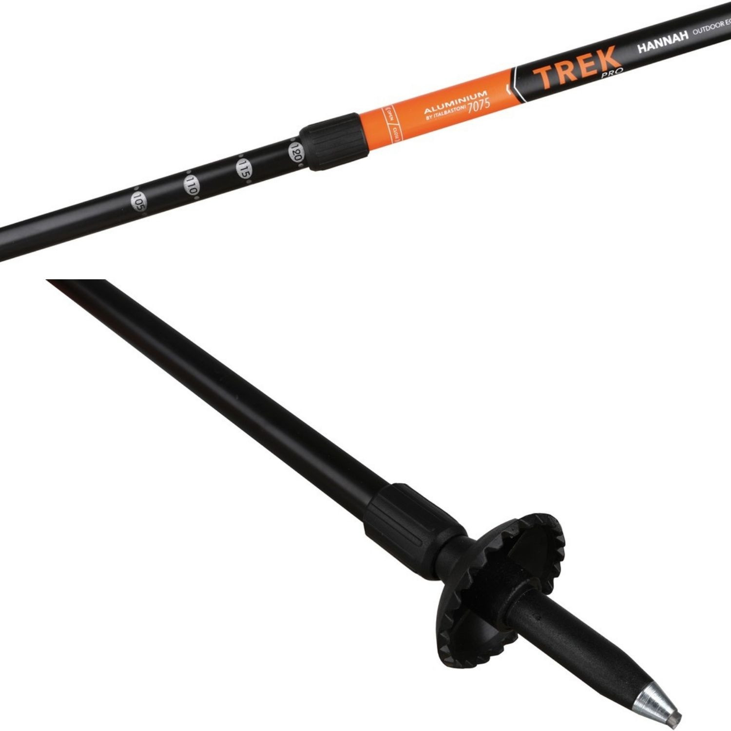 Trekingové palice Hannah Trek pro orange 70-140 cm - Trekingové palice - 3