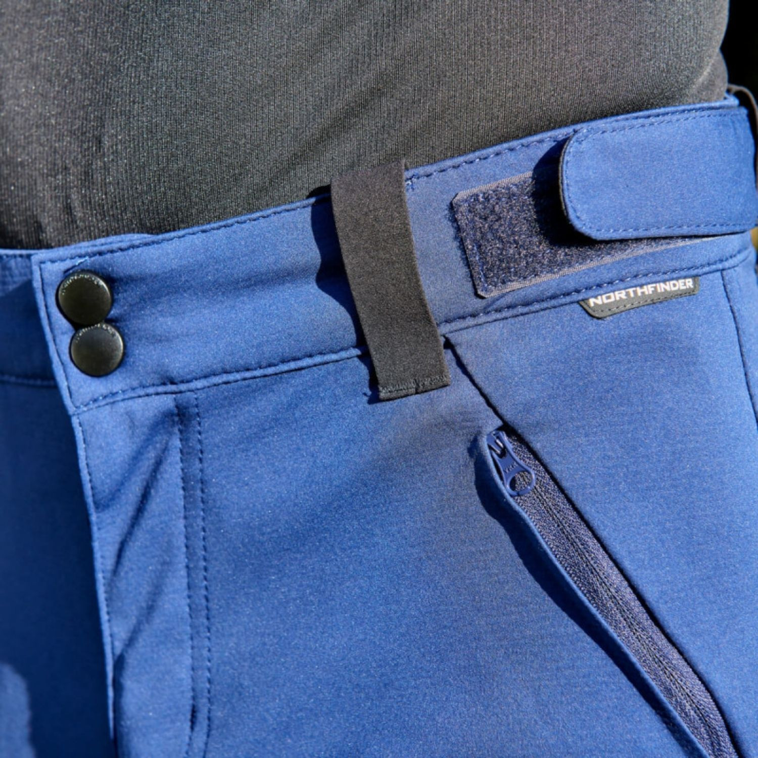 Nohavice NORTHFINDER Sitno Navy - Turistické nohavice - 4