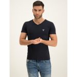 Pánske tričko GUESS 2-Pack V Neck Black