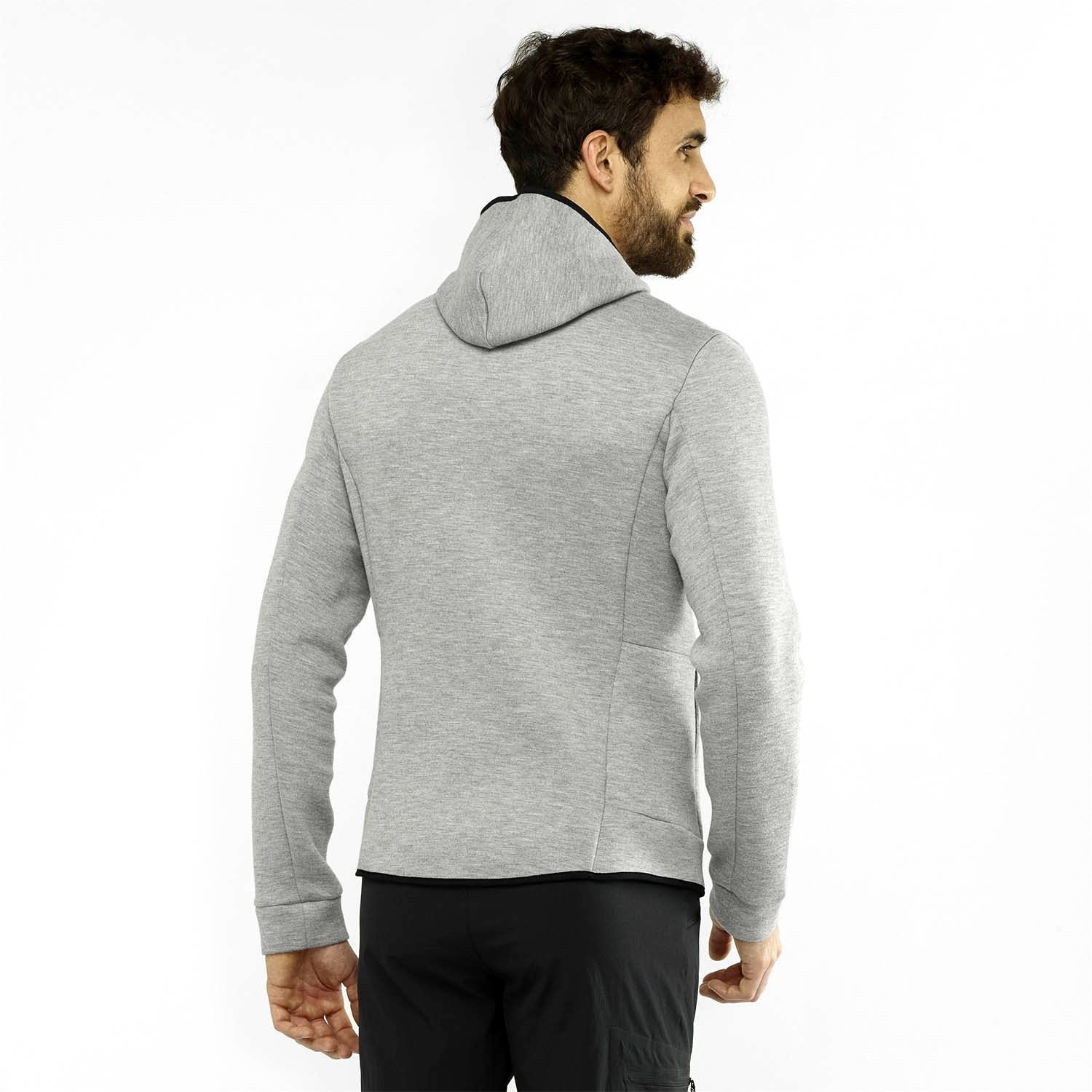Mikina SALOMON Sight Hoodie Grey - Mikiny s kapucňou - 2