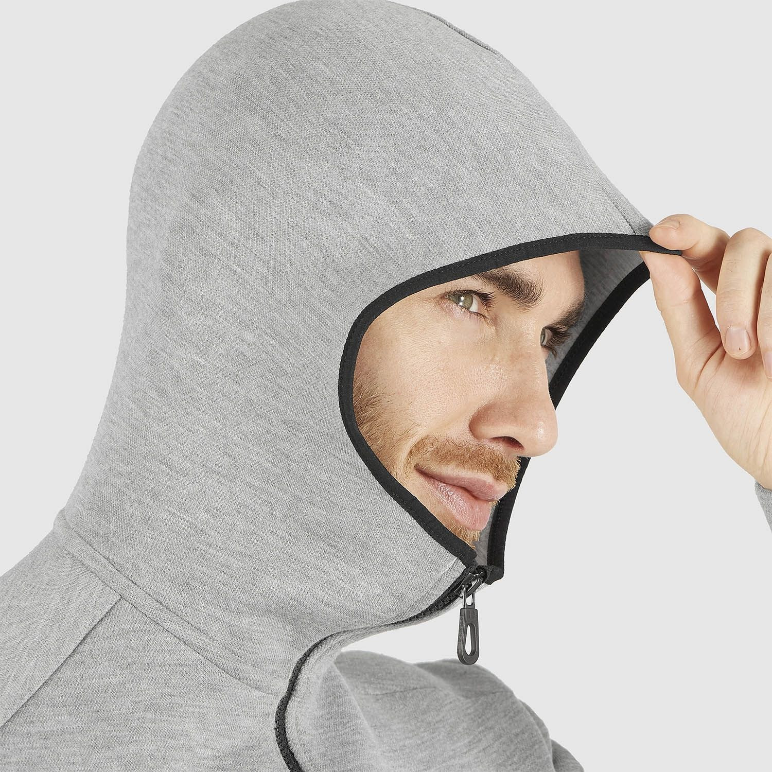 Mikina SALOMON Sight Hoodie Grey - Mikiny s kapucňou - 3