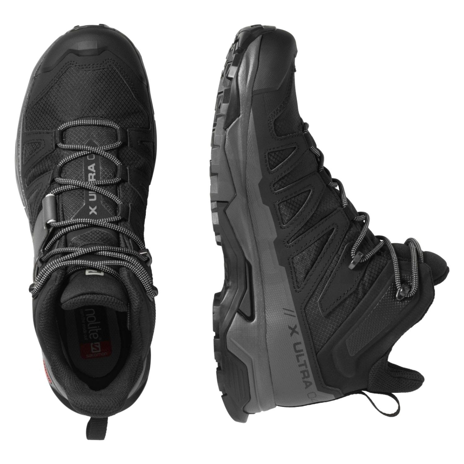 Turistické topánky SALOMON X Ultra 4 MID GTX Black - Turistická obuv - 5