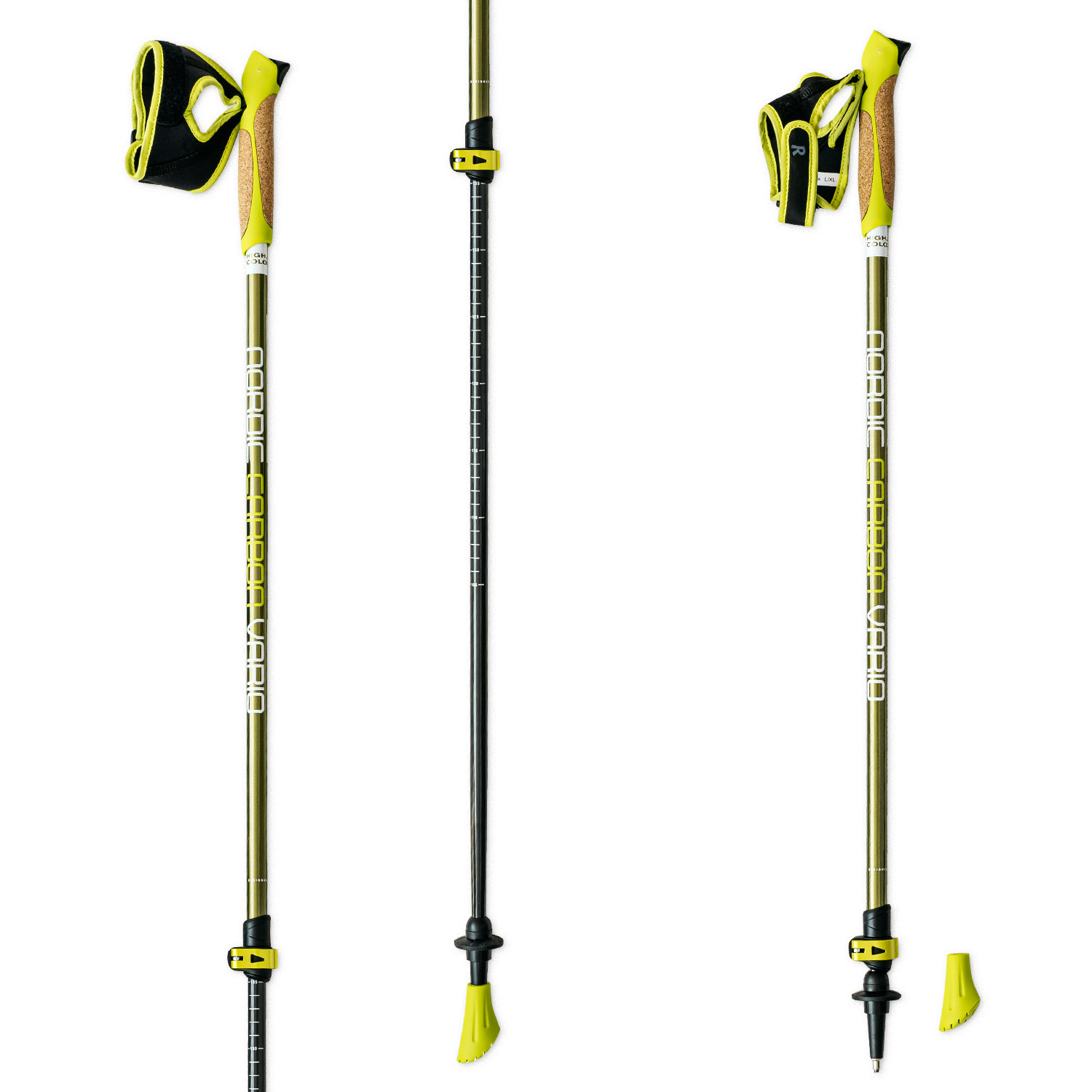 Nordic walking palice HIGH COLORADO Nordic Carbon Vario 105-135 cm - Trekingové palice - 1