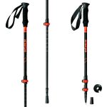 Trekingové palice HIGH COLORADO Sherpa Black/Red 105 - 135 cm