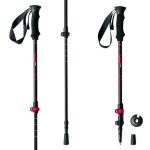 Trekingové palice HIGH COLORADO Peak Light Black/Pink 105 - 135 cm