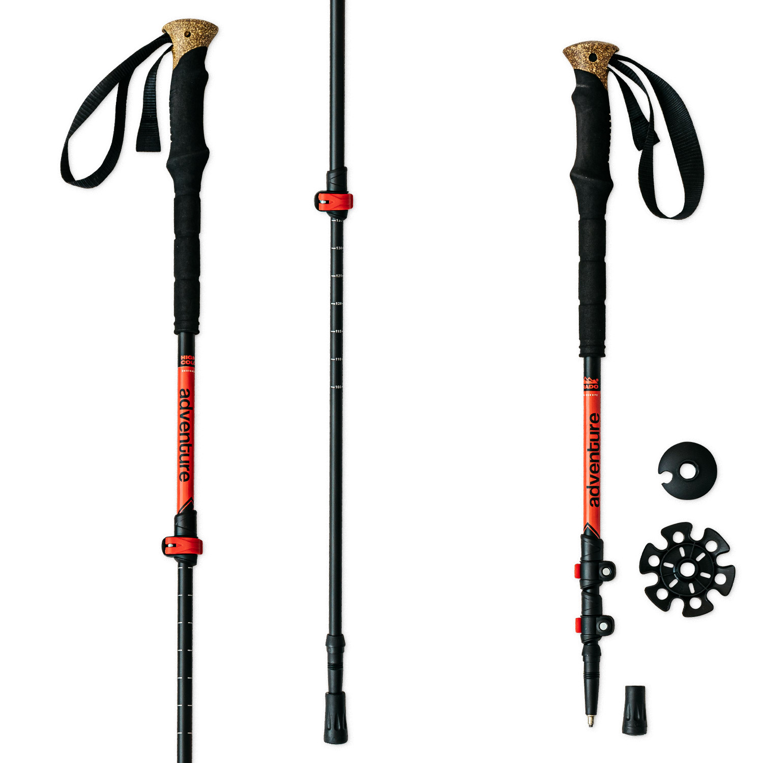 Skialpové a trekingové palice HIGH COLORADO Adventure 105-135 cm - Trekingové palice - 1