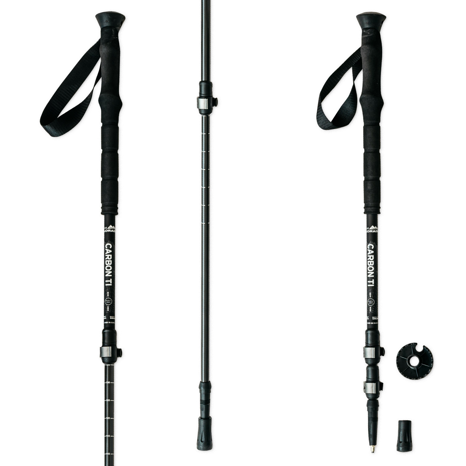 Karbónové trekové palice HIGH COLORADO Carbon Ti 105-135 cm - Trekingové palice - 1