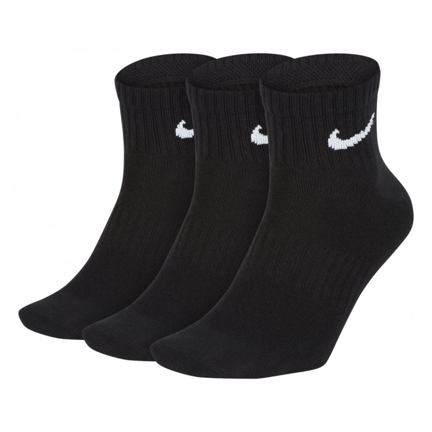 Ponožky NIKE Everyday LTWT Ankle 3-Pair Black - Ponožky - stredné - 1