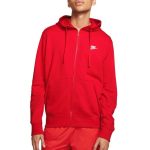 Mikina NIKE M NSW Club Hoodie FZ FT Red