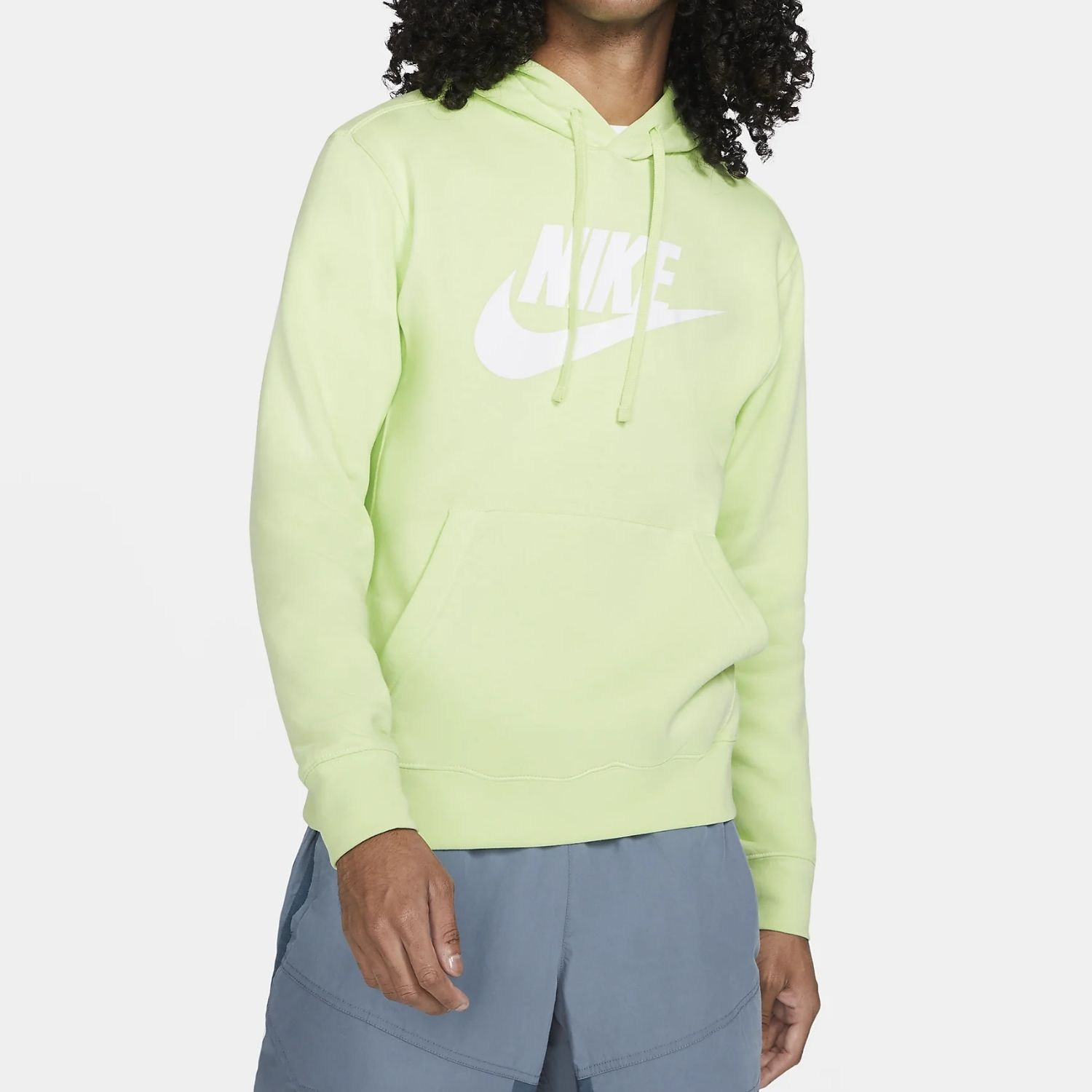Mikina NIKE M NSW Club Hoodie PO BB GX Lime - Mikiny s kapucňou - 1