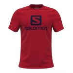 Tričko SALOMON Outlife Logo SS Tee M Fiery Red