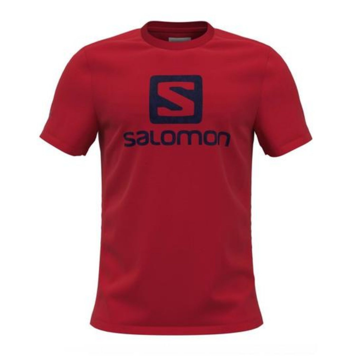 Tričko SALOMON Outlife Logo SS Tee M Fiery Red - Lyžiarske oblečenie SALOMON - 1
