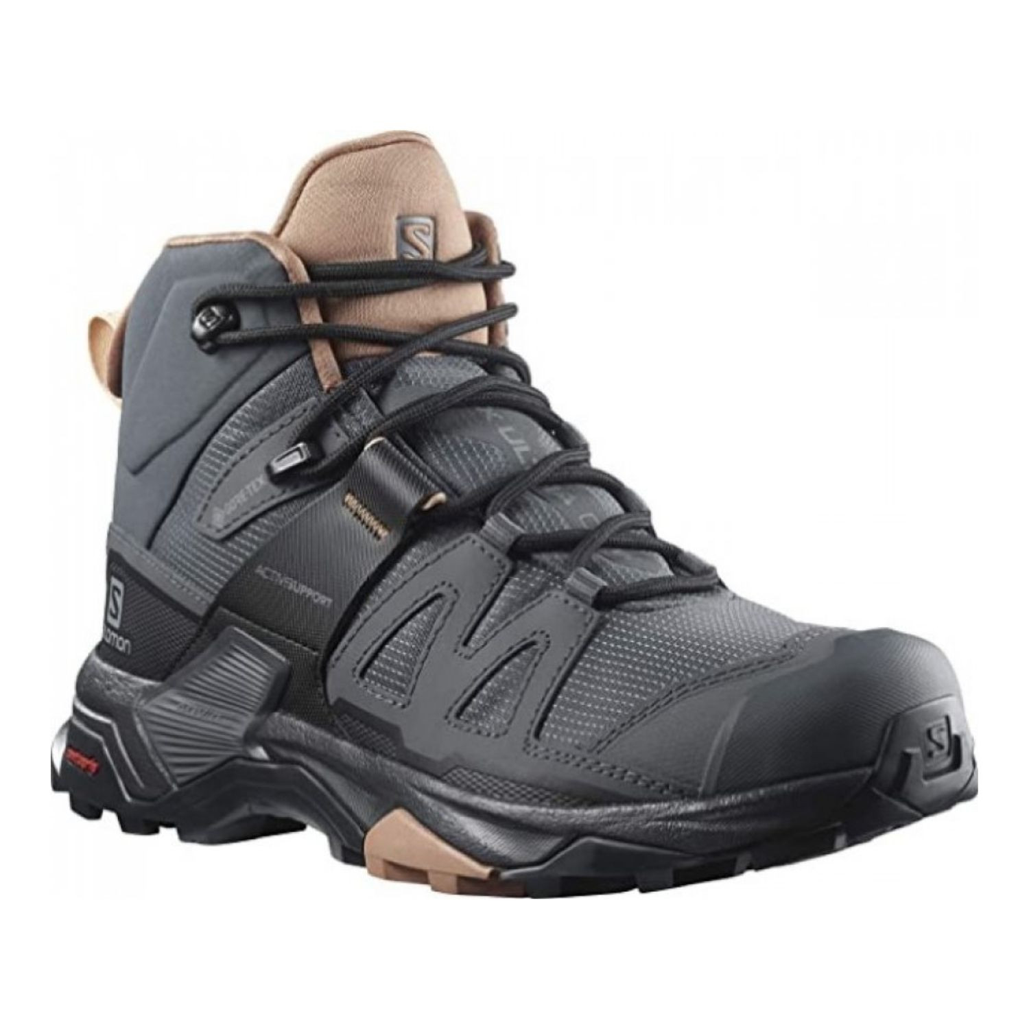Turistické topánky SALOMON X Ultra 4 MID GTX W Ebony/Mocha Mousse