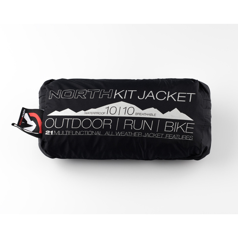 Pánska vodotesná zbaliteľná outdoorová bunda NORTHFINDER Northkit Čierna - Bundy & Vesty - 2