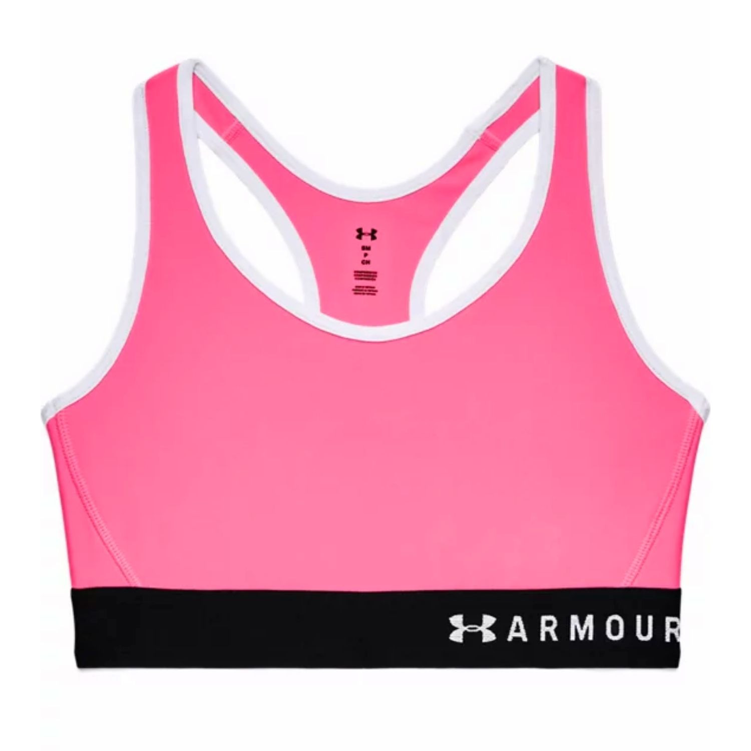 Kompresná podprsenka UNDER ARMOUR Armour Mid Keyhole Bra Pink - Športové podprsenky - 3