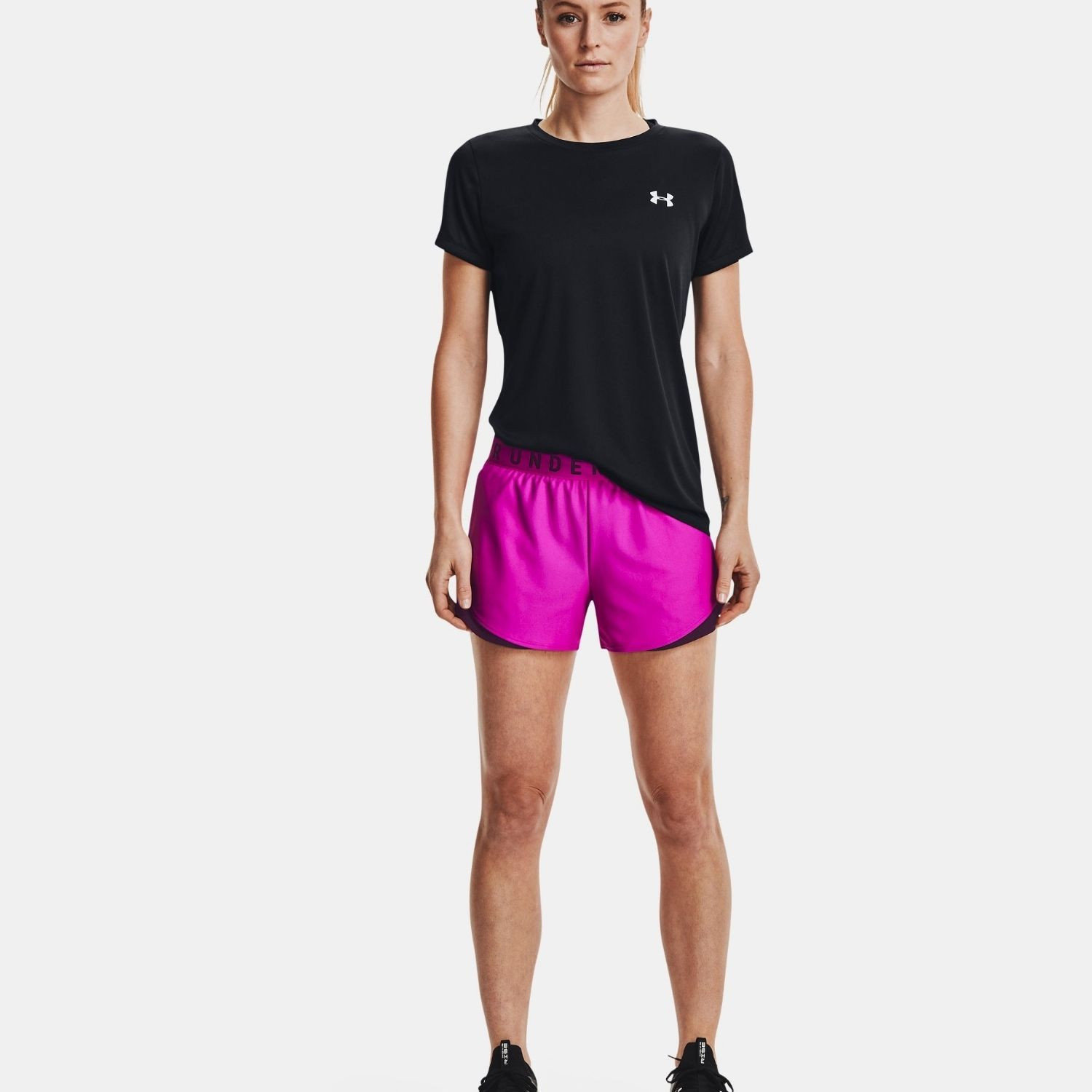 Šortky UNDER ARMOUR Play Up 3.0 Pink - Dámske kraťasy & šortky & sukne - 2
