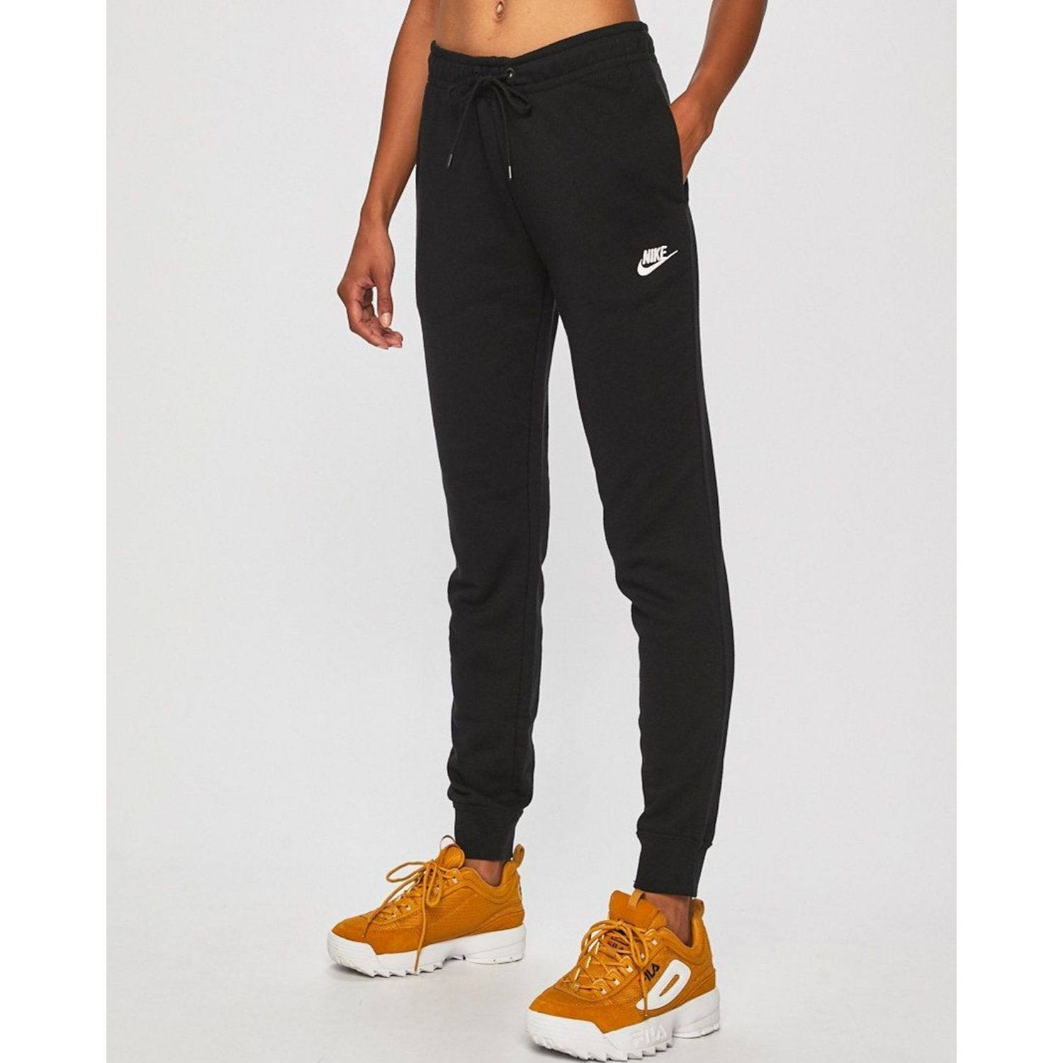 Tepláky NIKE Essentl REG Fleece Black - Tepláky - 1
