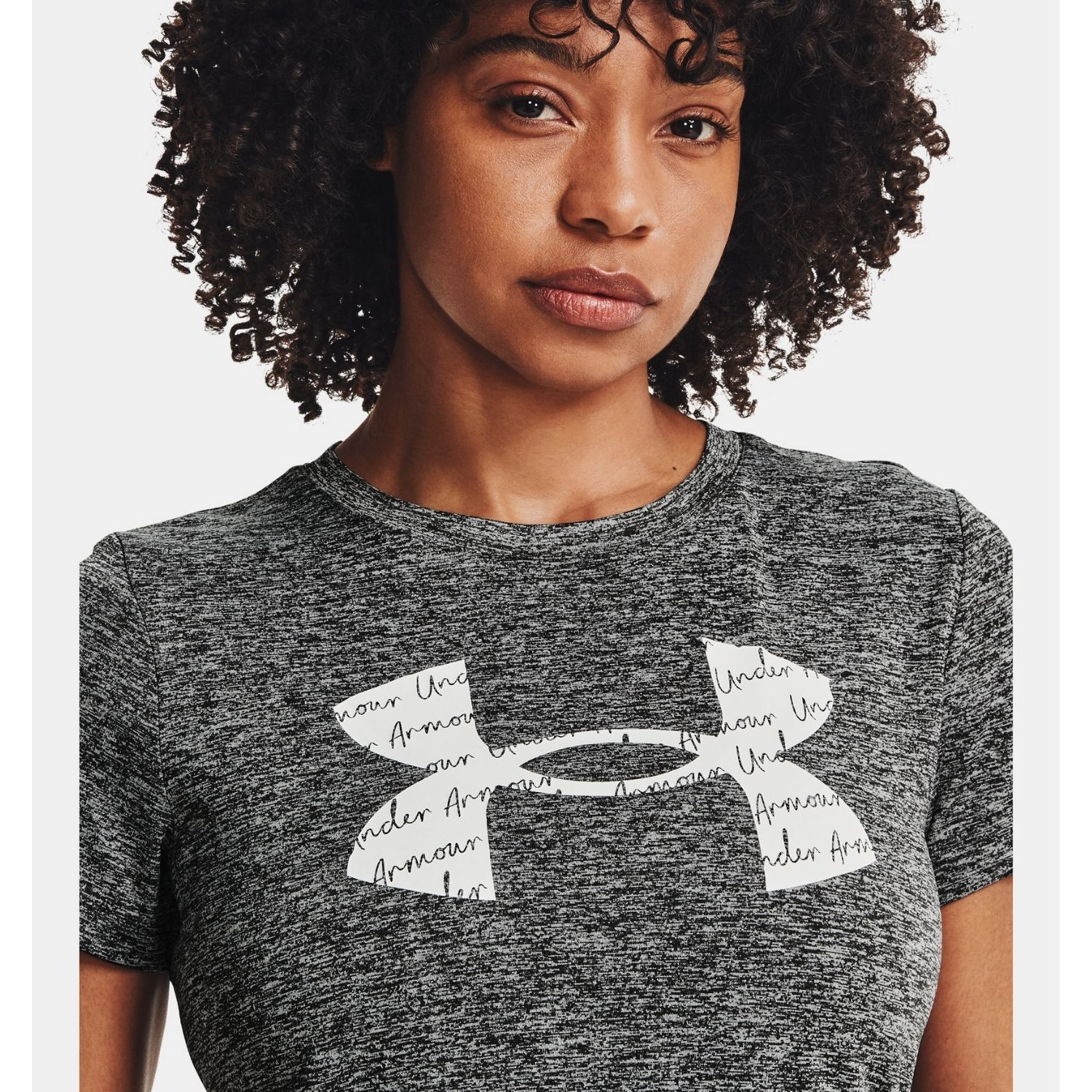 Tričko UNDER ARMOUR Tech Twist Graphic Short Sleeve Gray - Dámske oblečenie - 2