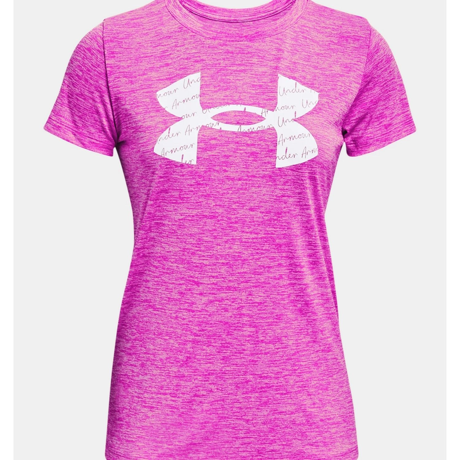 Tričko UNDER ARMOUR Tech Twist Graphic Short Sleeve Pink - Dámske oblečenie - 4