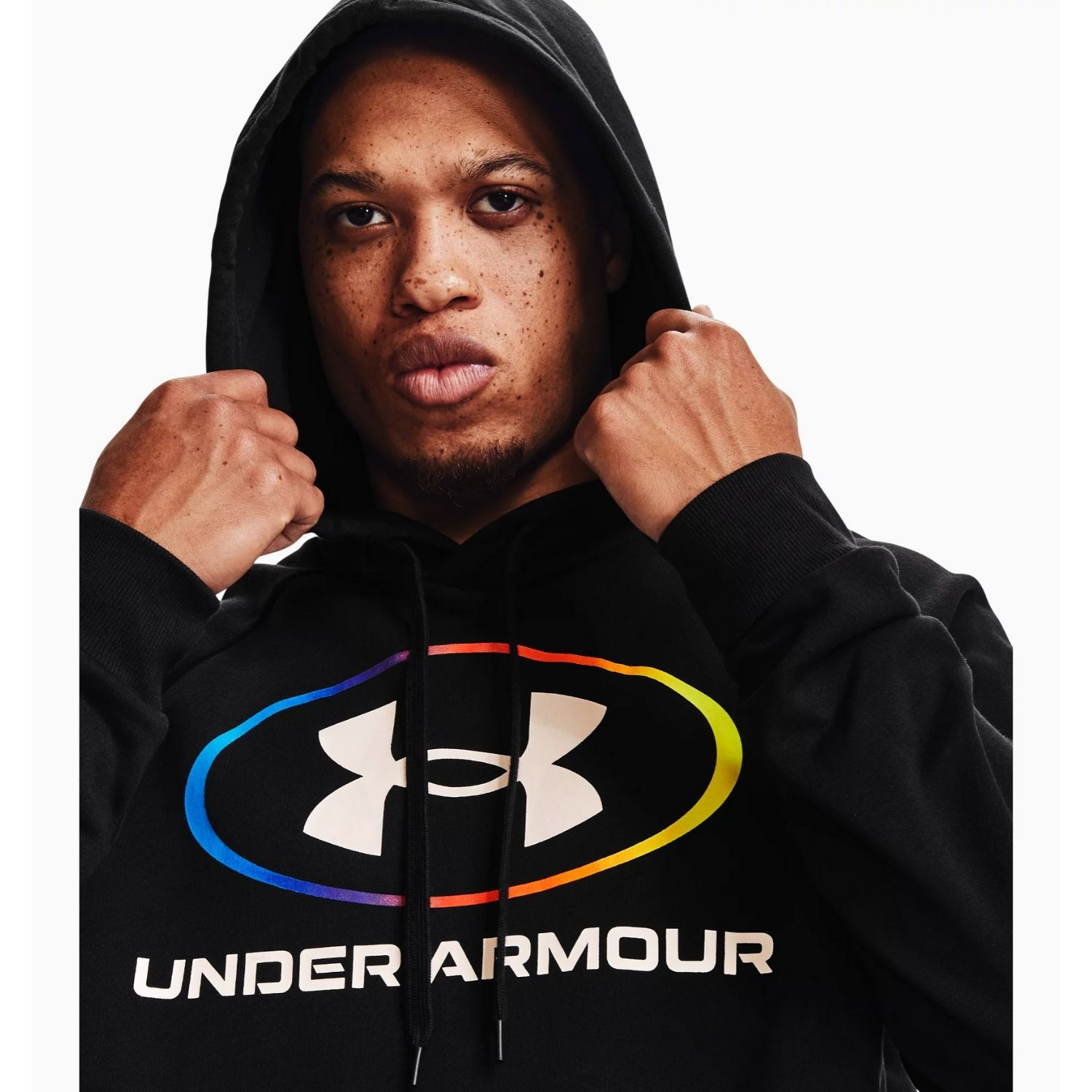 Mikina UNDER ARMOUR Rival Fleece Lockertag Hoodie Black - Mikiny s kapucňou - 4