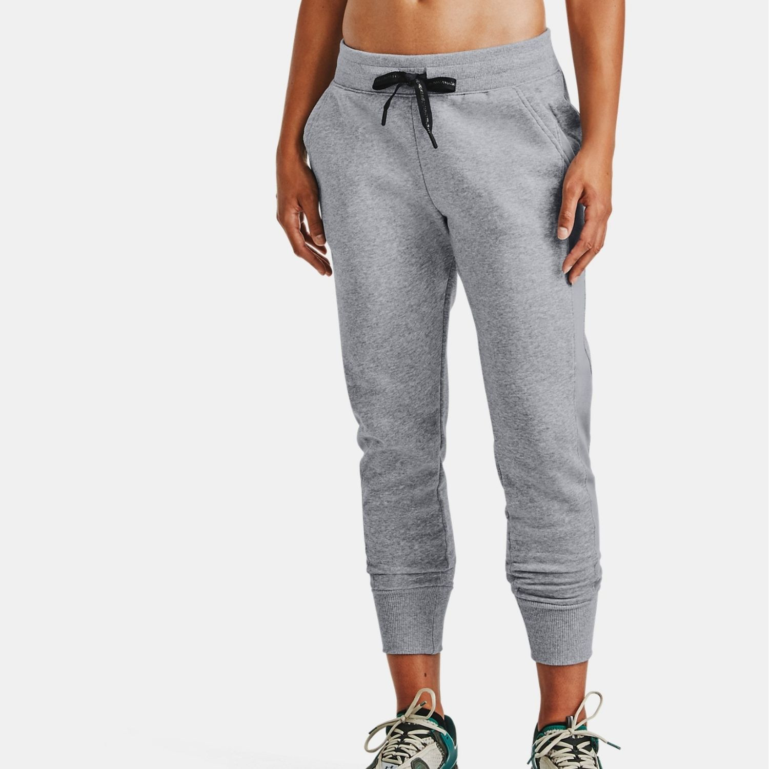 Tepláky UNDER ARMOUR Rival Fleece EMB Gray - Tepláky - 1