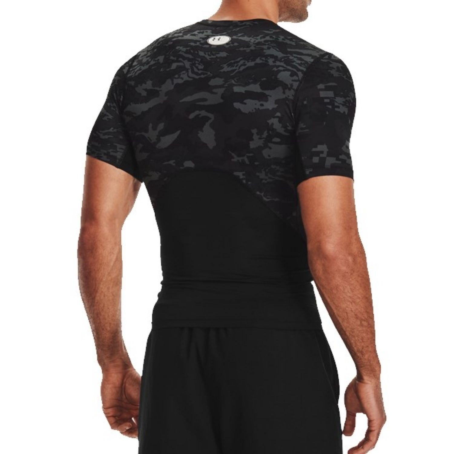 Tričko UNDER ARMOUR HG Armour Camo Comp Black - OBLEČENIE - 2