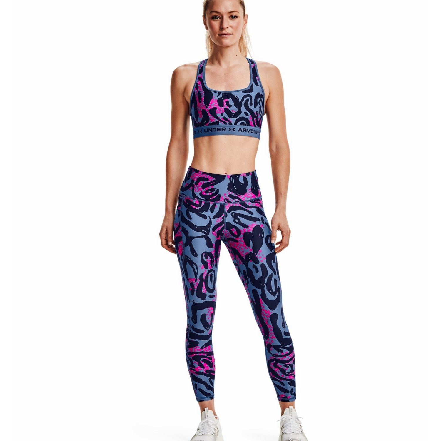 Legíny Under Armour HG Armour Prt 7/8 Blue - Legíny - 4