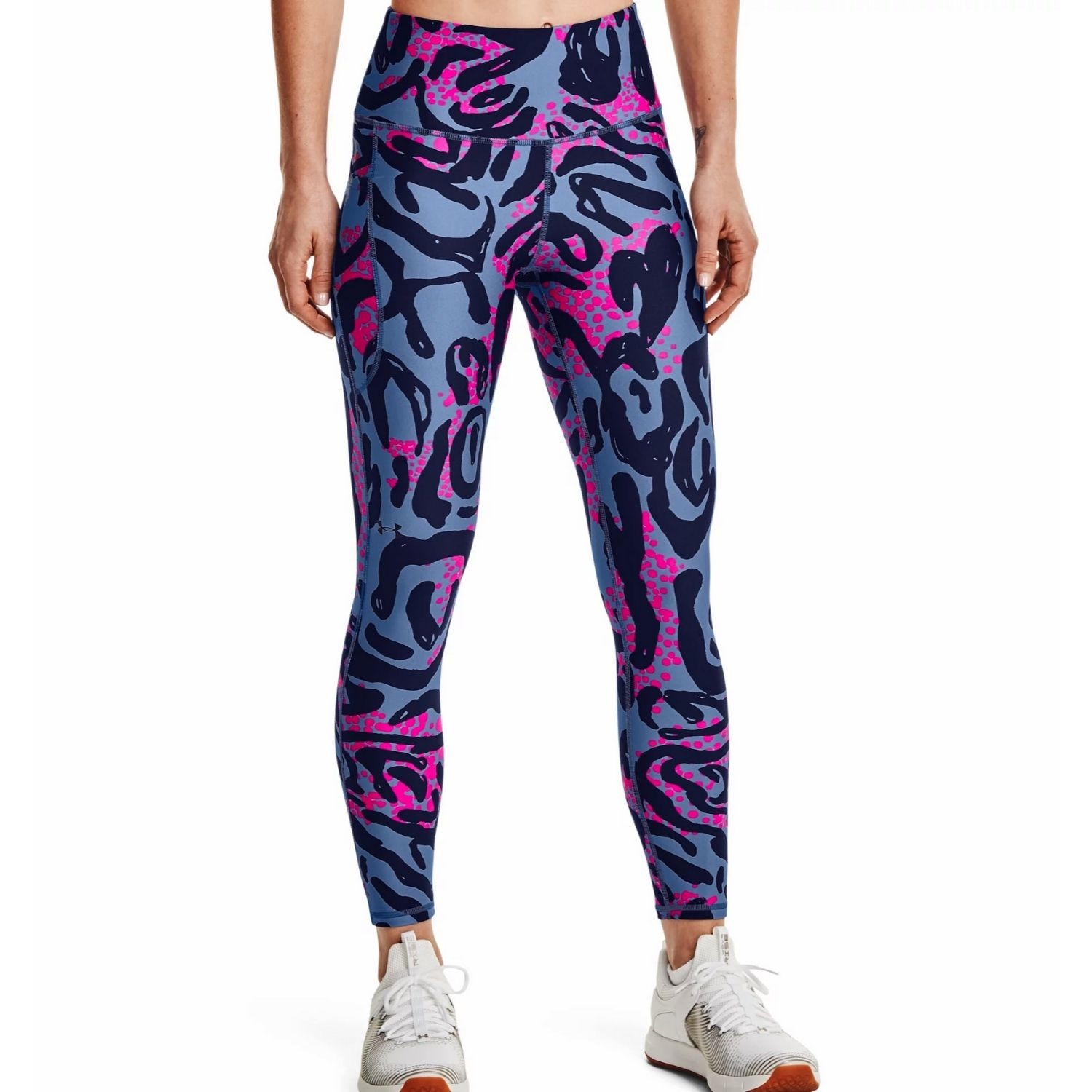 Legíny Under Armour HG Armour Prt 7/8 Blue - Legíny - 1