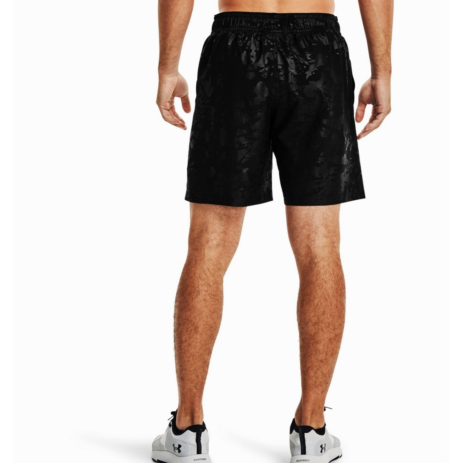 Šortky UNDER ARMOUR Woven Emboss Shorts Black - Kraťasy & Šortky - 3
