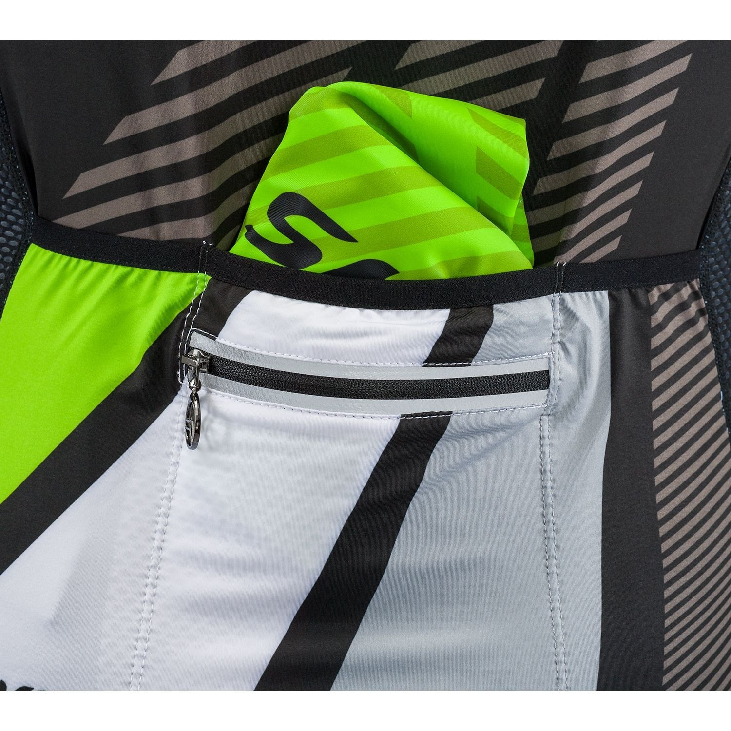 Cyklistický dres SILVINI Team MD1400 Green - Cyklo vrch - 3