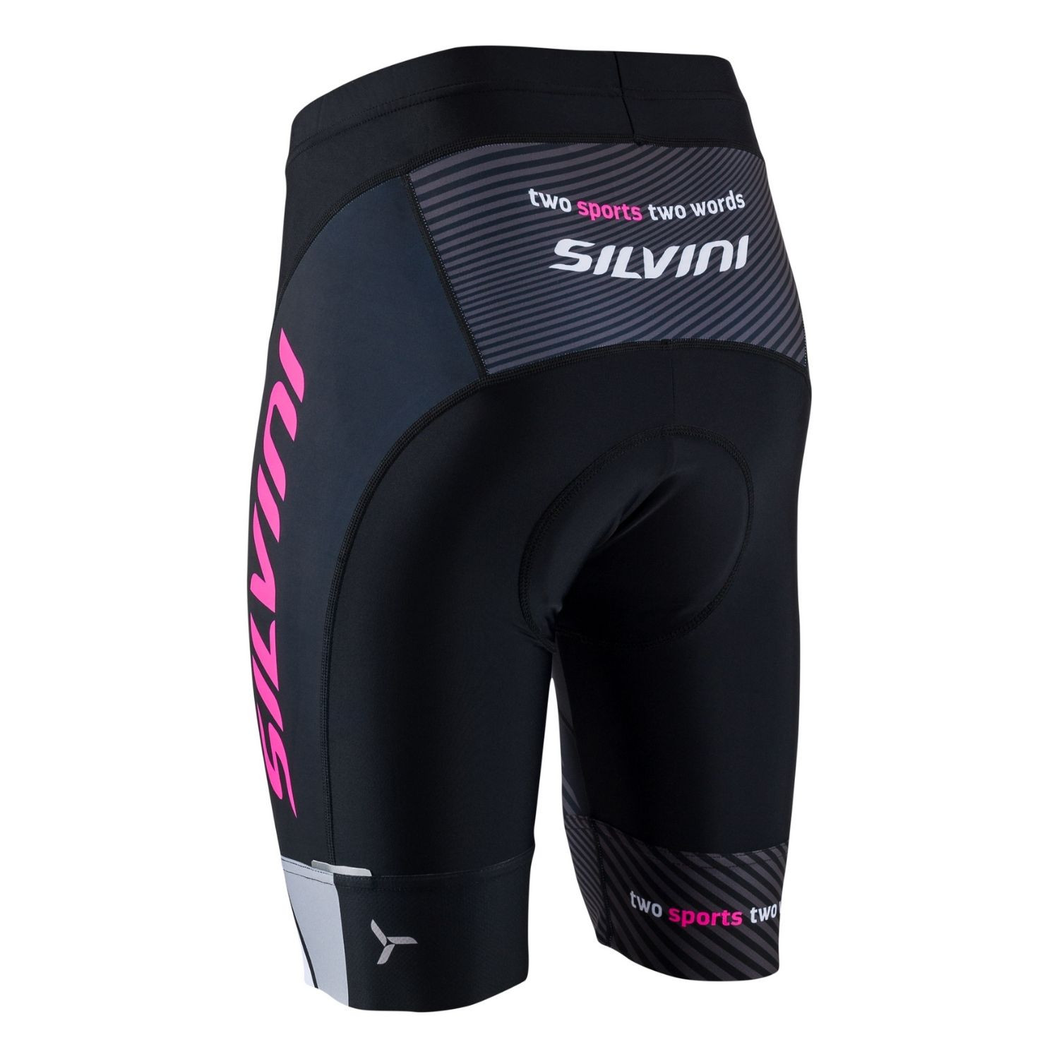 Cyklistické nohavice SILVINI Team WP1409 Black/Pink - Cyklo spodok - 2