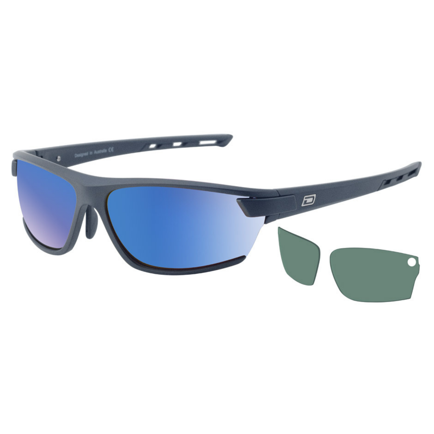 Polarizačné okuliare DIRTY DOG Sport Evolve X2 Satin Dark Silver Grey/Blue Fusion Mirror Polarised - Slnečné okuliare - 1