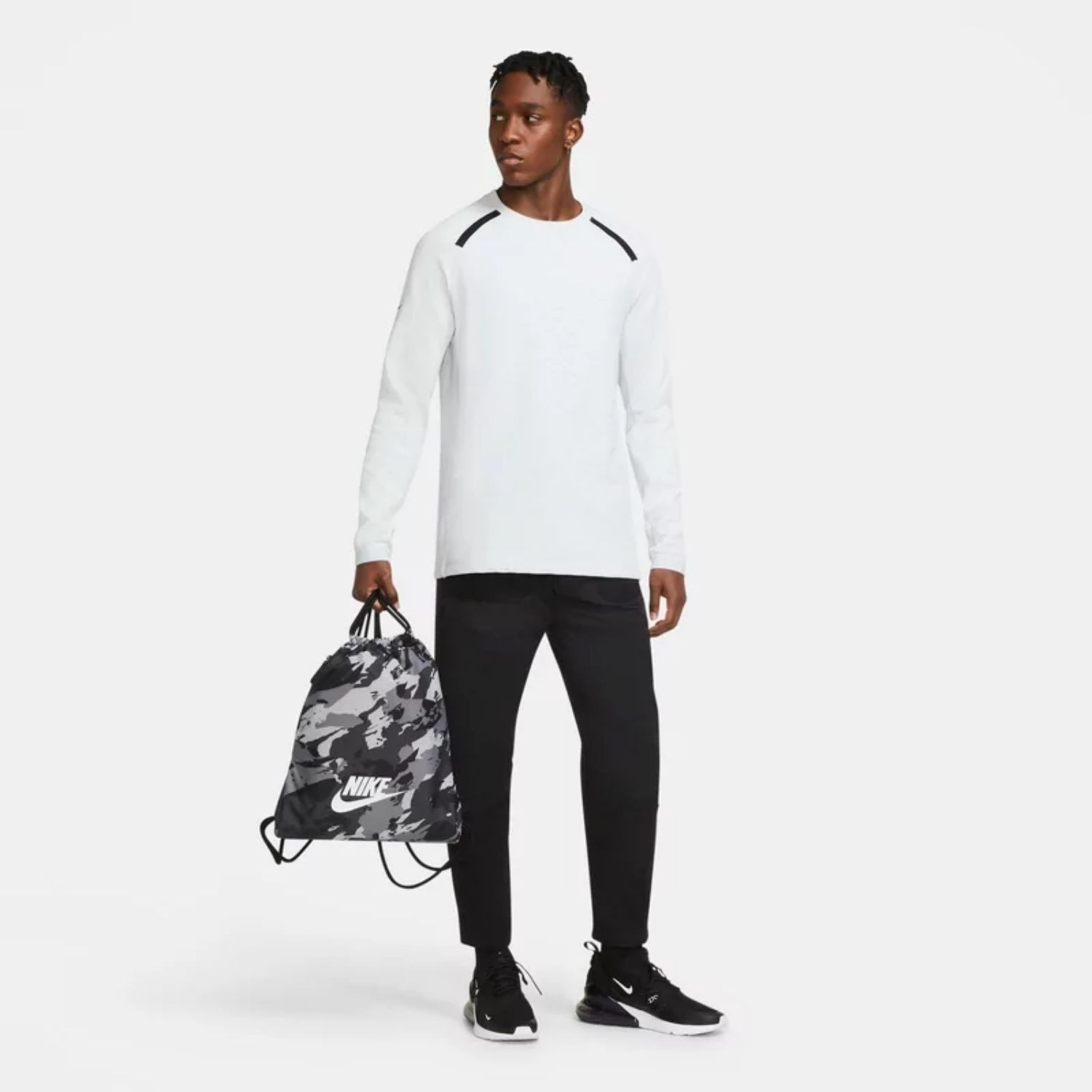 Vak NIKE Heritage Printed Black - Športové vaky - 4