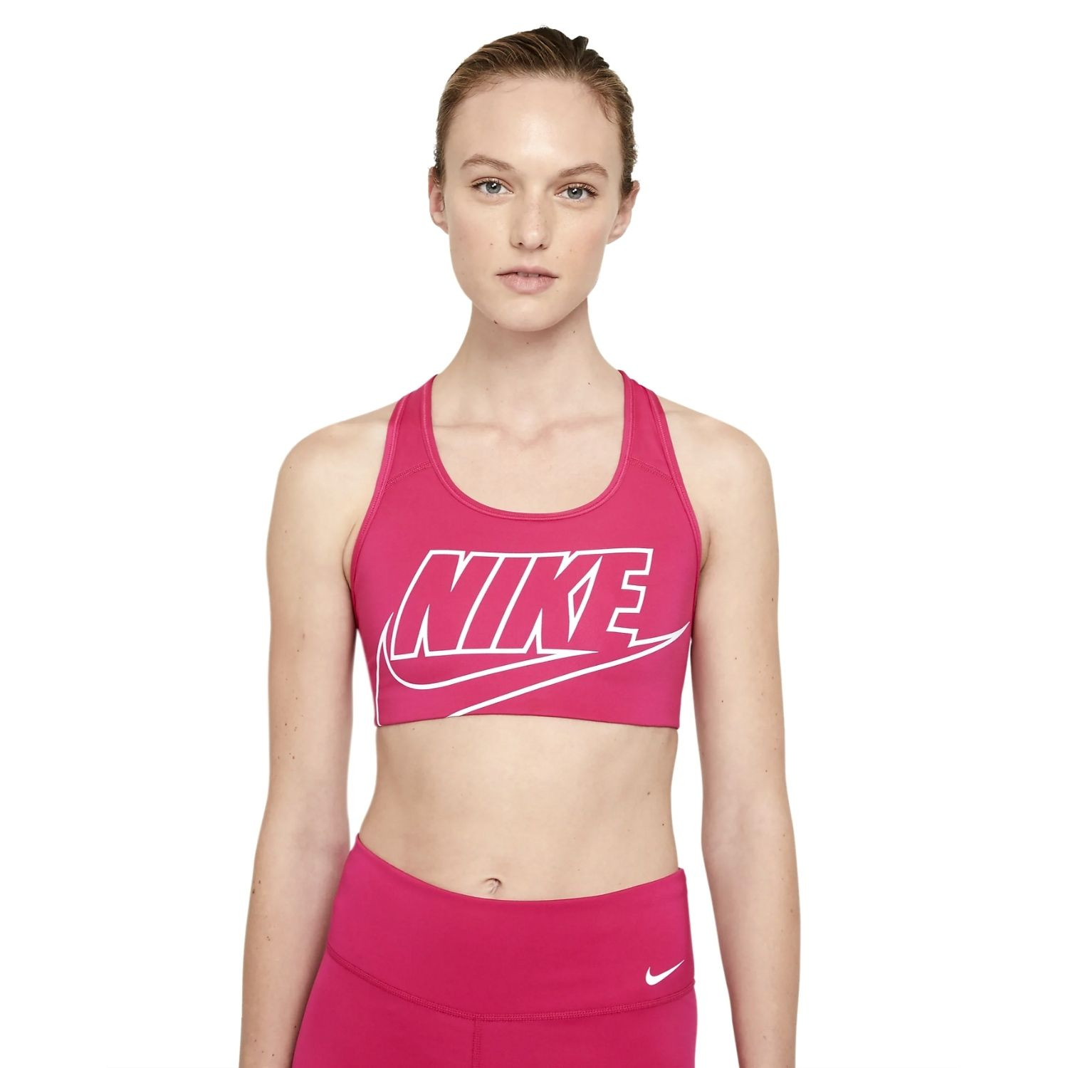 Podprsenka NIKE Swoosh Futura Fireberry - Športové podprsenky - 1