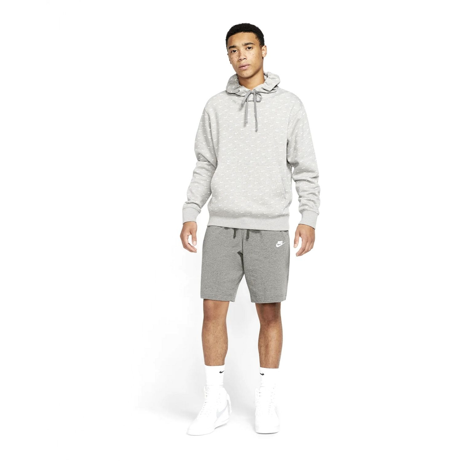 Kraťasy NIKE Sportswear Club Fleece Grey - Kraťasy & Šortky - 4