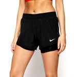 Šortky NIKE W NK 10K 2in1 Black