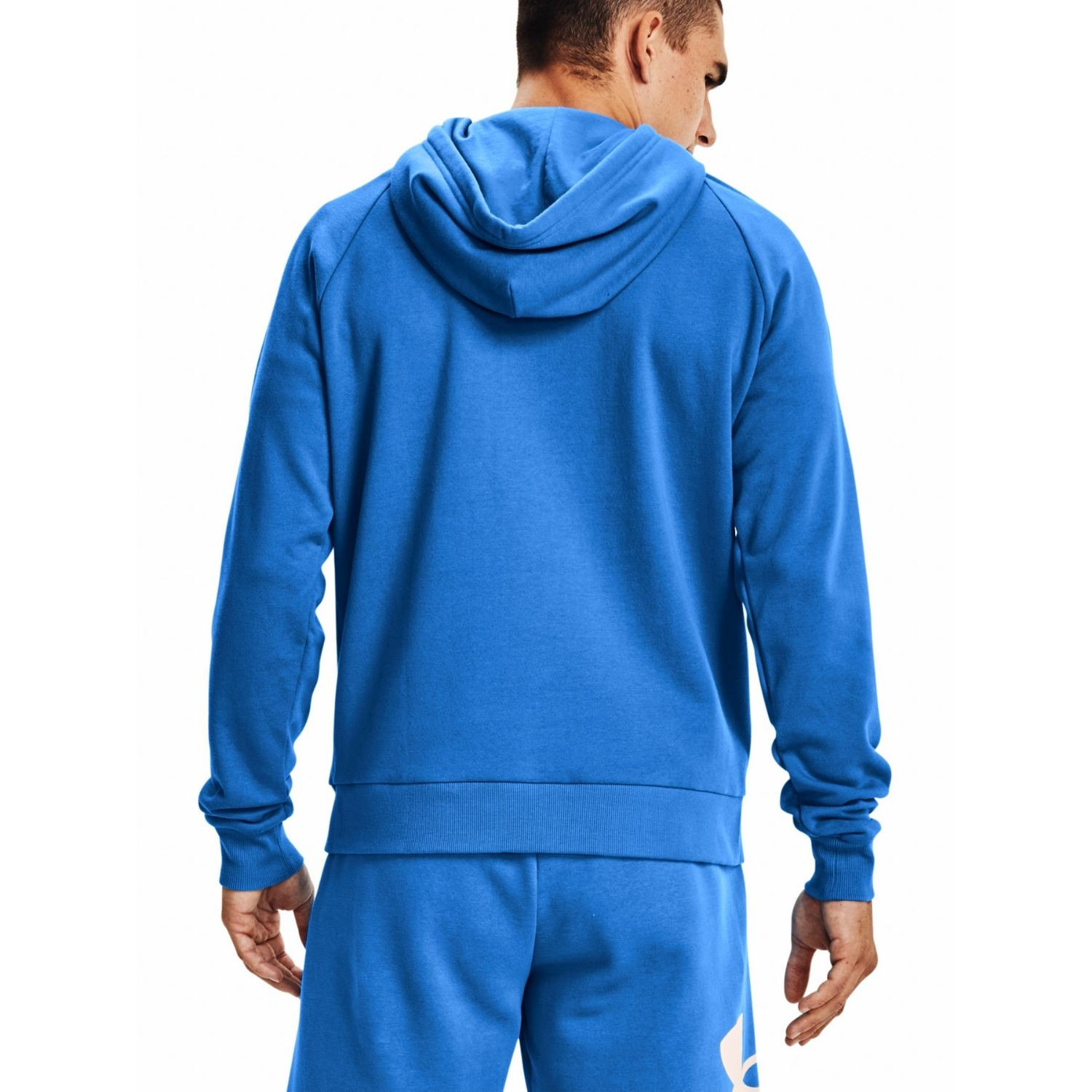 Mikina UNDER ARMOUR Rival Fleece Big Logo Light Blue - Mikiny s kapucňou - 4