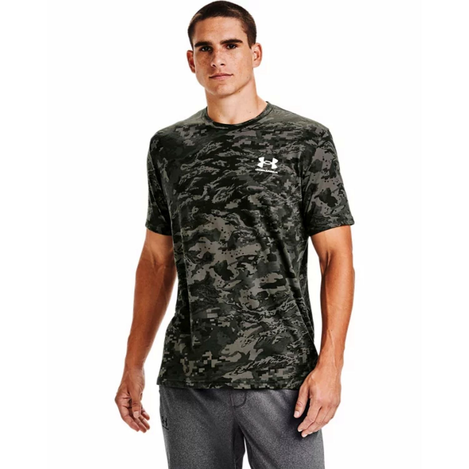 Tričko UNDER ARMOUR UA  ABC CAMO SS Green - OBLEČENIE - 1