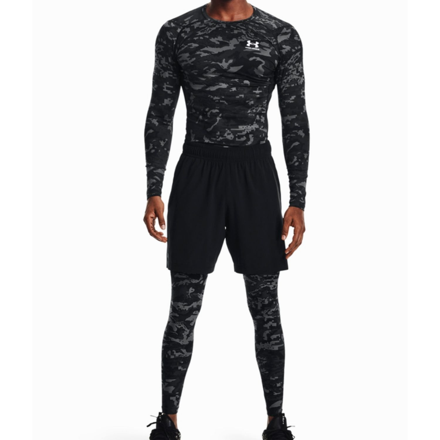 Kompresné tričko HG Armour Camo Comp LS Black - OBLEČENIE - 3