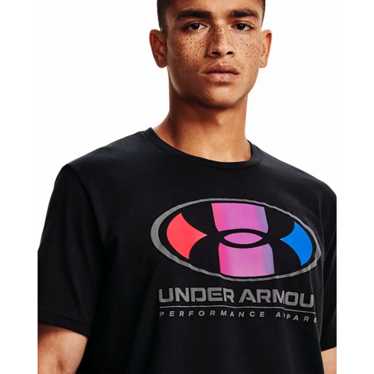 Tričko UNDER ARMOUR Multi Color Lockertag SS Black - OBLEČENIE - 2