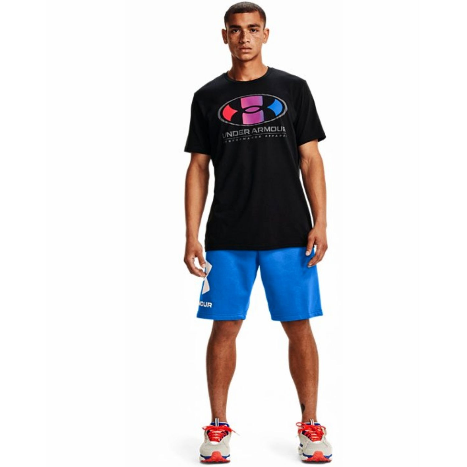 Tričko UNDER ARMOUR Multi Color Lockertag SS Black - OBLEČENIE - 3